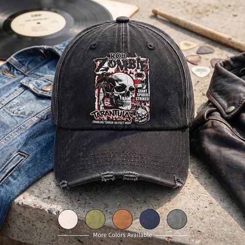 RZO Tarantula Skull Denim Cap