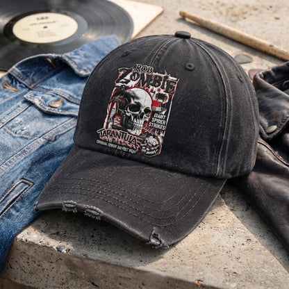RZO Tarantula Skull Denim Cap