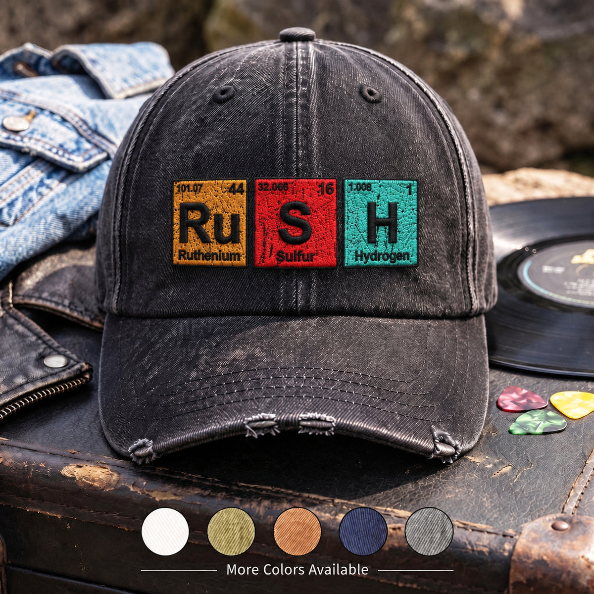 RUS Periodic Elements Logo Denim Cap