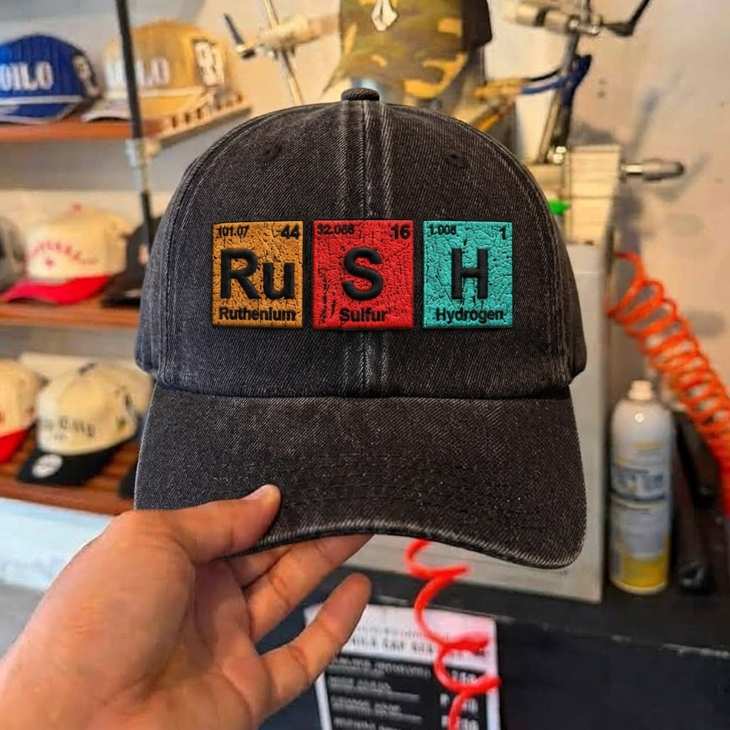 RUS Periodic Elements Logo Denim Cap