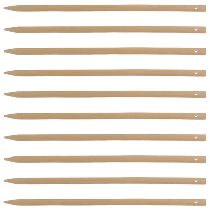 10Pcs Bamboo Fan Grip Handles Wooden Craft Sticks for DIY Handheld Fans Rustic Vintage Wedding Party Supply Fan Making