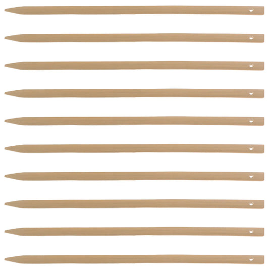 10Pcs Bamboo Fan Grip Handles Wooden Craft Sticks for DIY Handheld Fans Rustic Vintage Wedding Party Supply Fan Making
