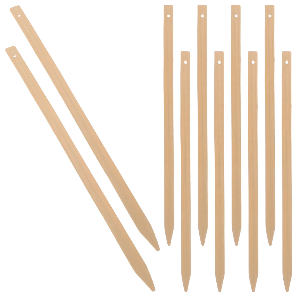 10Pcs Bamboo Fan Grip Handles Wooden Craft Sticks for DIY Handheld Fans Rustic Vintage Wedding Party Supply Fan Making