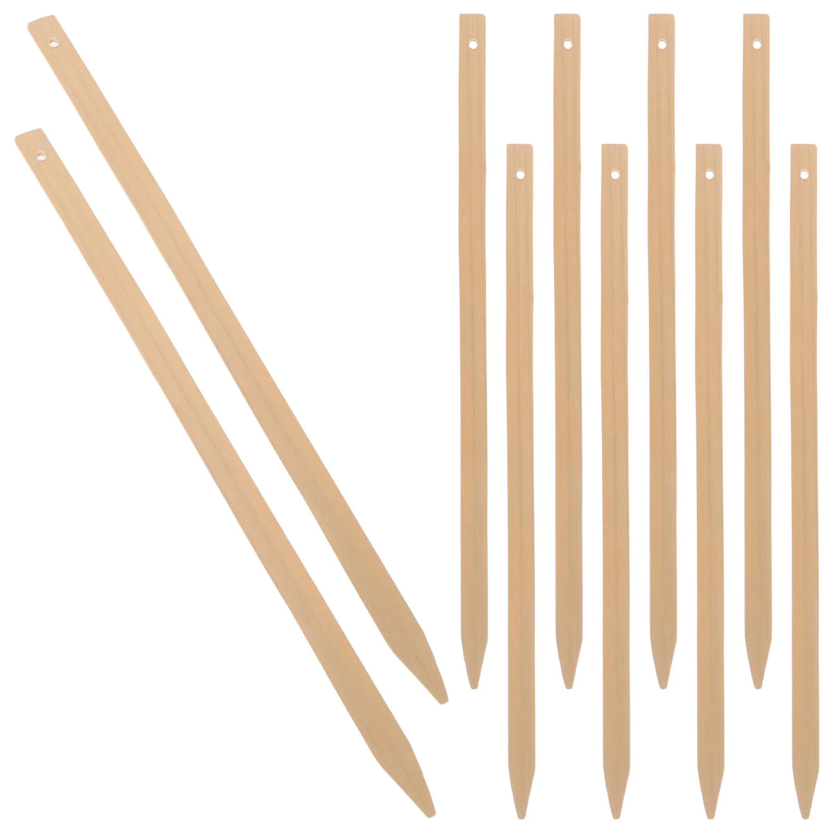 10Pcs Bamboo Fan Grip Handles Wooden Craft Sticks for DIY Handheld Fans Rustic Vintage Wedding Party Supply Fan Making