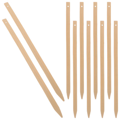 10Pcs Bamboo Fan Grip Handles Wooden Craft Sticks for DIY Handheld Fans Rustic Vintage Wedding Party Supply Fan Making