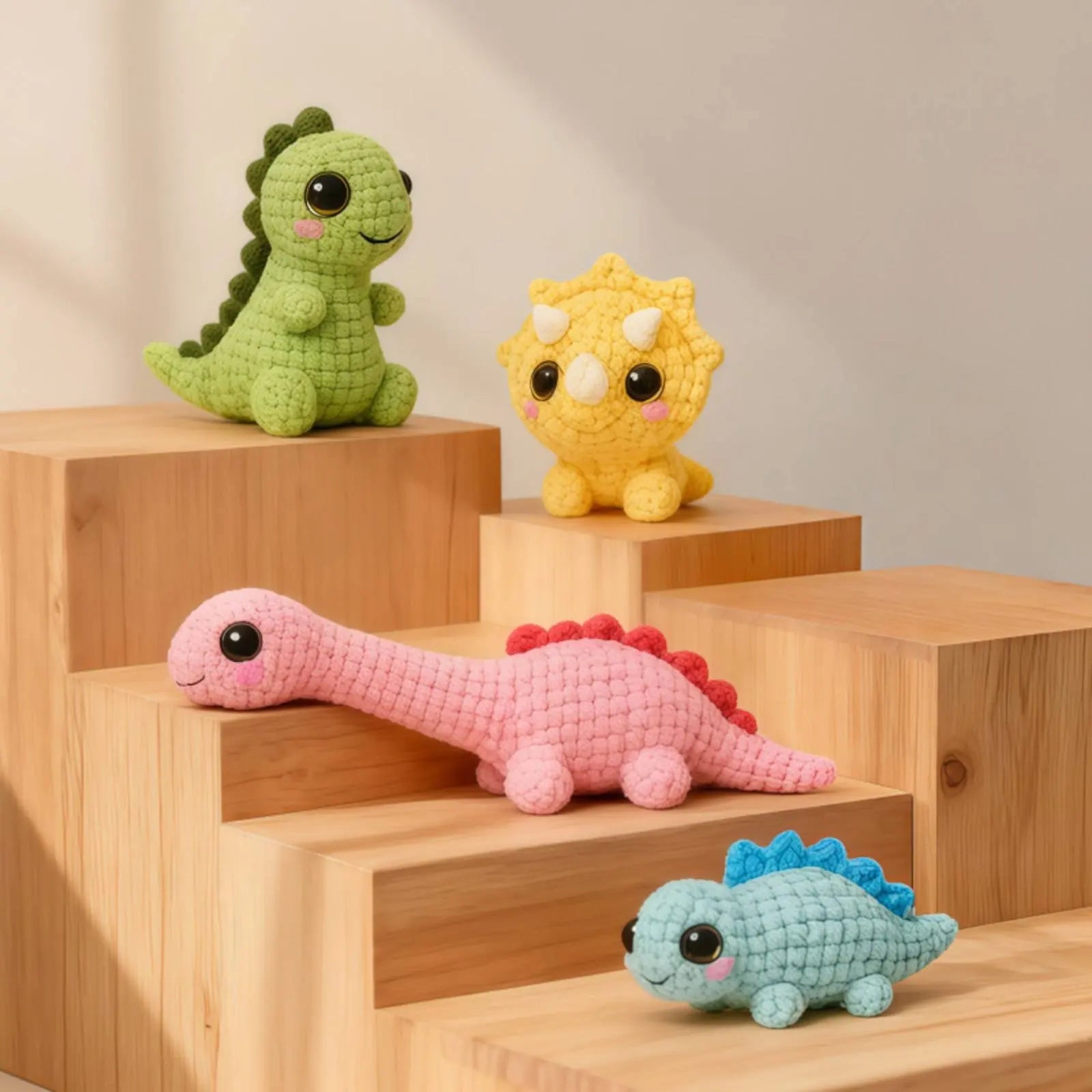 DIY Dinosaur Crochet Kit Includes Instructions & Guide Dinosaur Crochet Kit for Beginners